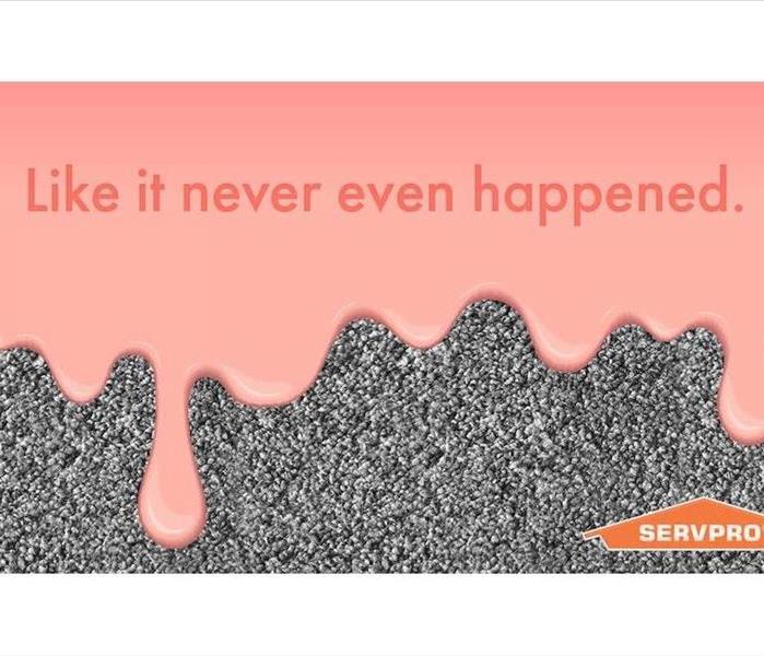Gum in the carpet - "Like it never even happened."
